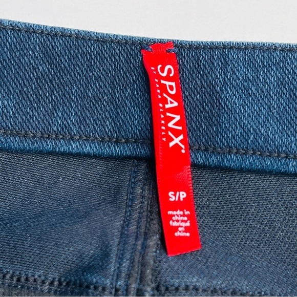 Spanx Jean-ish Ankle Leggings Jeans Women's S Twilight Rinse Blue Slimming - Picture 3 of 11